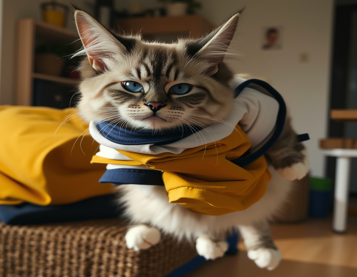 🏅 Gold medal in the 3 AM Sprint. Your cat in athletic gear, mid-leap over a hurdle (or the couch).